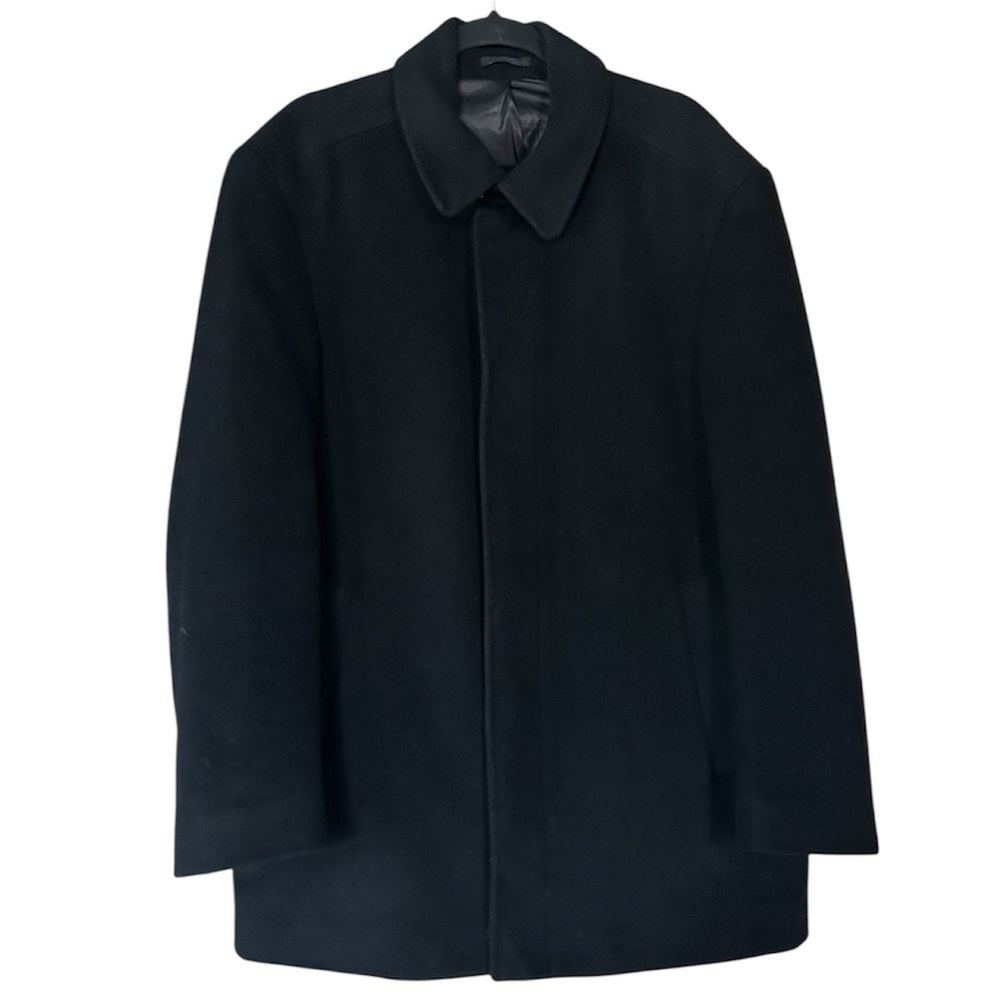Calvin Klein “Bern” men’s Black Wool blend coat 42R